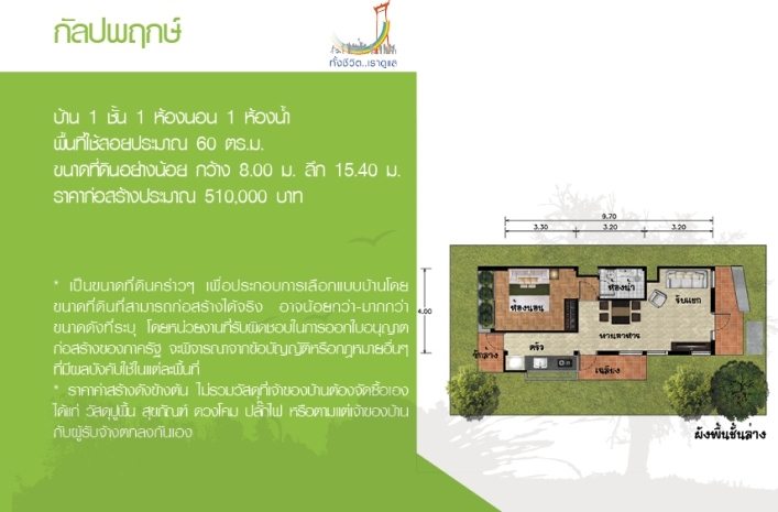 แบบบ้านชั้นเดียว รูปแบบสวยหรู