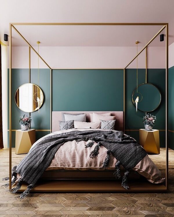 โทนสีแต่งห้องนอน-โทนสีเขียว