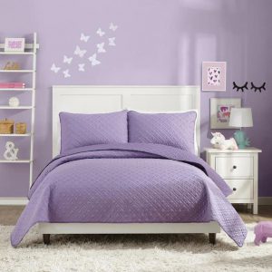 ห้องนอนสีม่วง