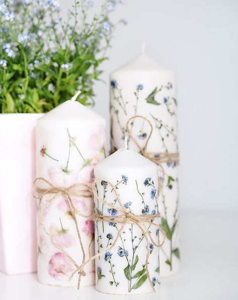 จัดดอกไม้-เทียนหอมดอกไม้แห้ง