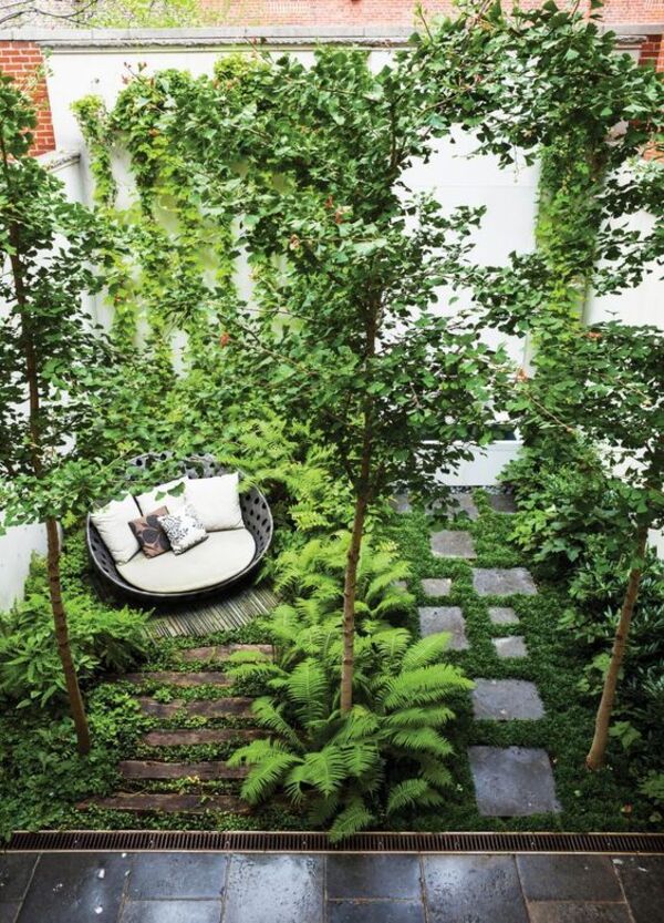 จัดสวนหน้าบ้านด้วยตนเอง-สวนชื้นข้างบ้าน