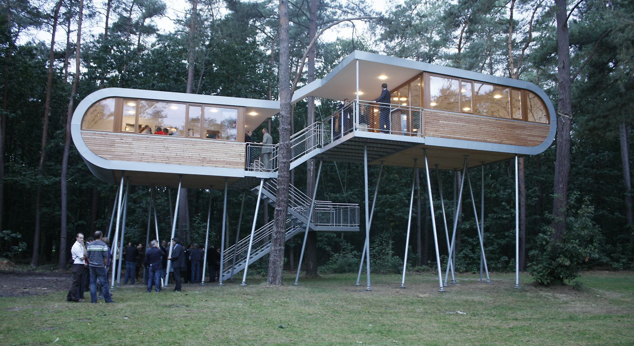 บ้านต้นไม้โครงเหล็ก