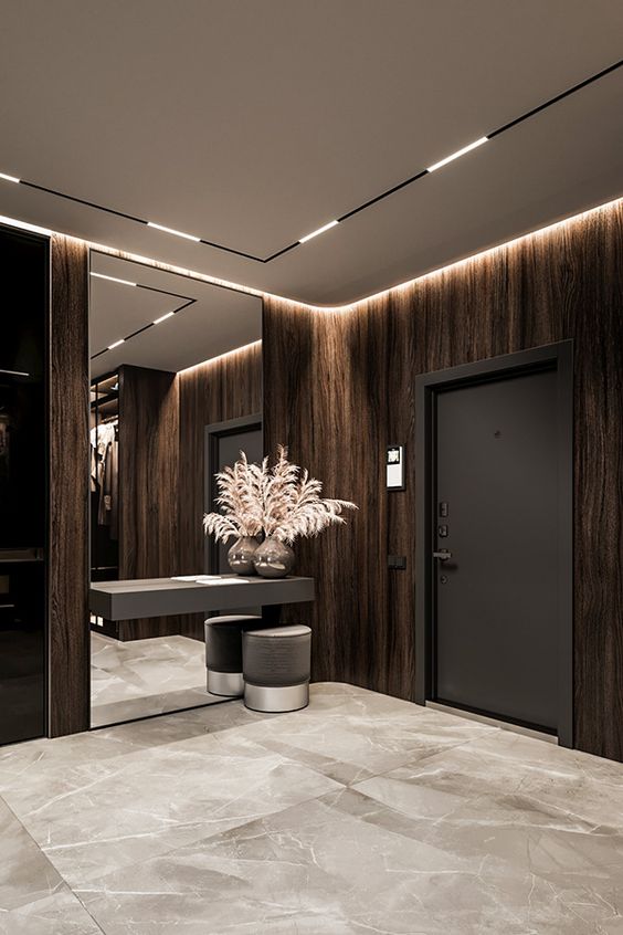 ผนังเบาลายไม้